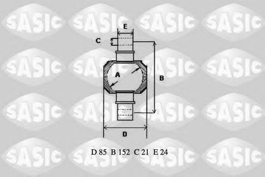 Sasic T773007 - Ремонтний комплект, важіль підвіски autocars.com.ua