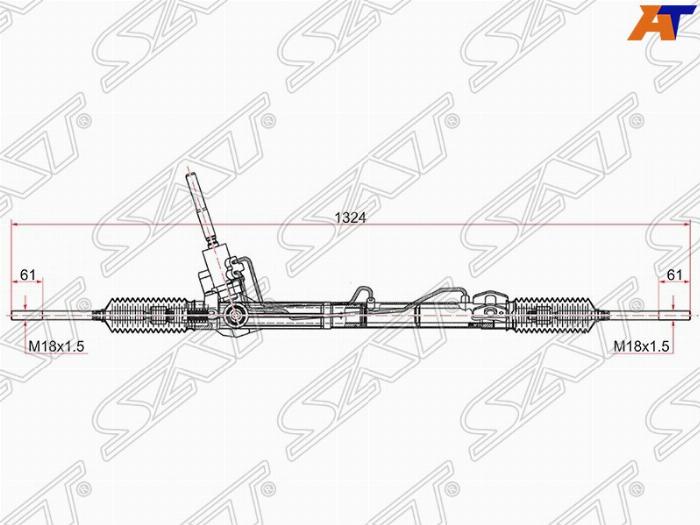 SAT ST-1749757 - Рулевой механизм, рейка avtokuzovplus.com.ua