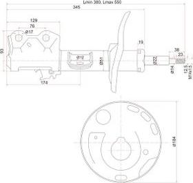 SAT ST-48510-80385 - Амортизатор avtokuzovplus.com.ua