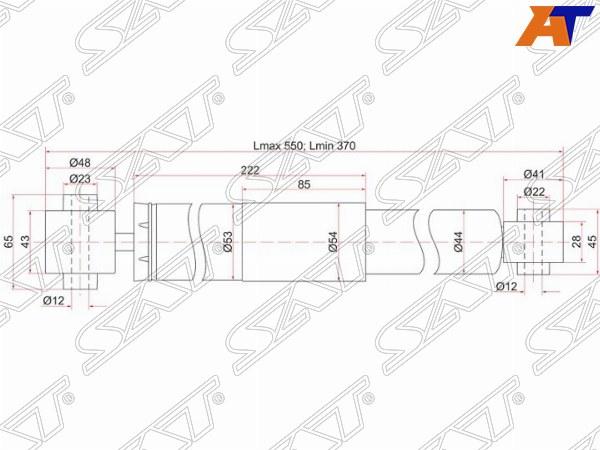 SAT STE6B10JG01A - Амортизатор autocars.com.ua