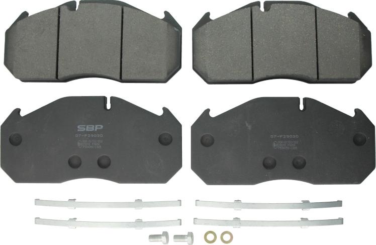 SBP 07-P29030 - Гальмівні колодки, дискові гальма autocars.com.ua