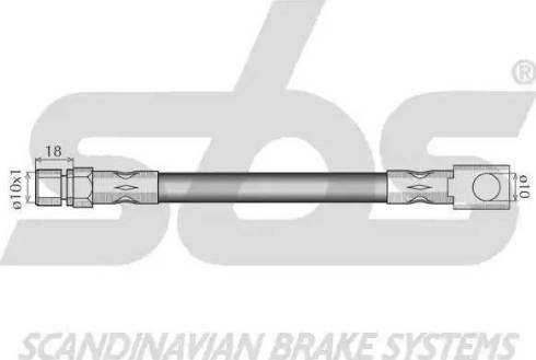 SBS 1330853654 - Тормозной шланг avtokuzovplus.com.ua