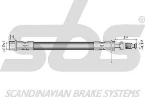 SBS 1330853732 - Тормозной шланг avtokuzovplus.com.ua