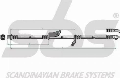 SBS 13308545178 - Гальмівний шланг autocars.com.ua