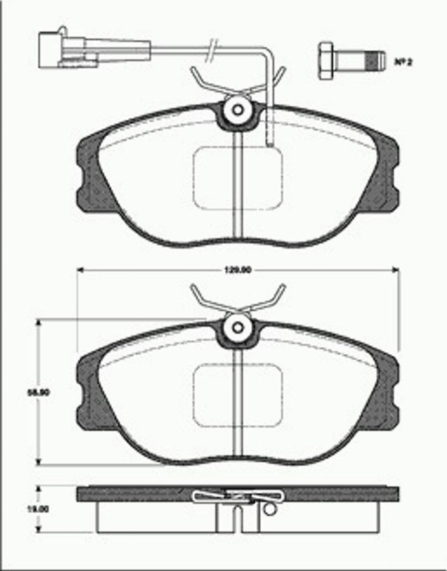 SBS 1501221014 - Гальмівні колодки, дискові гальма autocars.com.ua