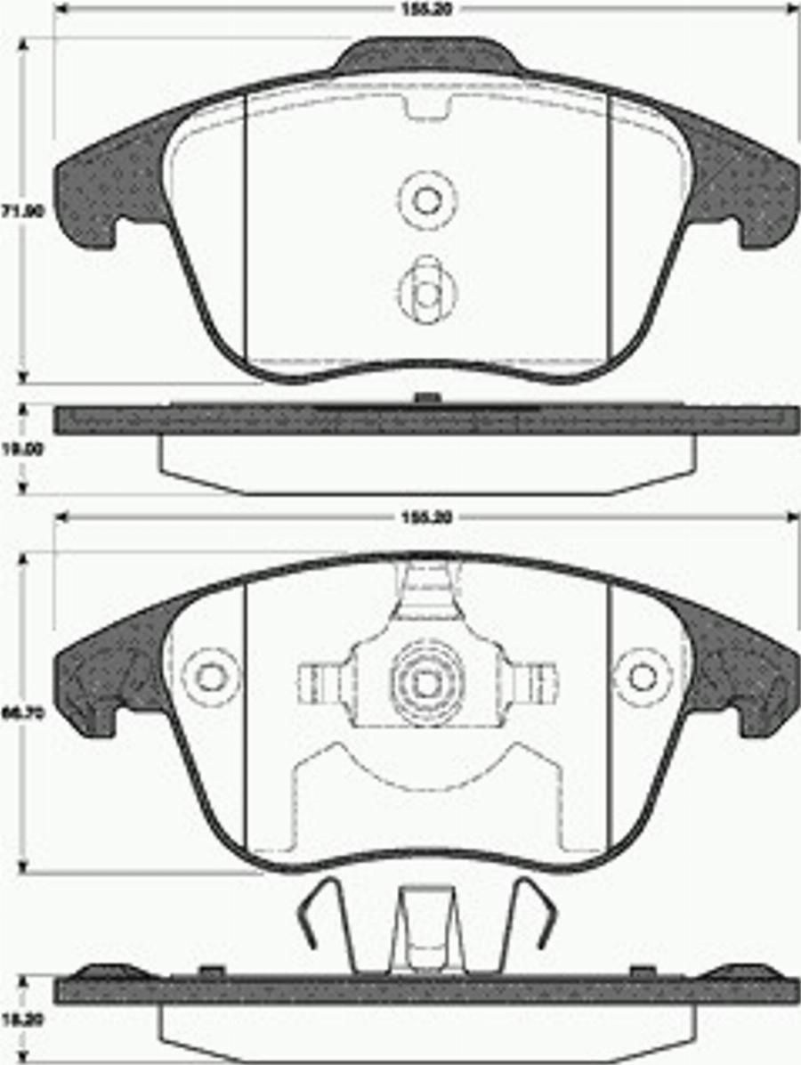 SBS 1501221956 - Тормозные колодки, дисковые, комплект avtokuzovplus.com.ua