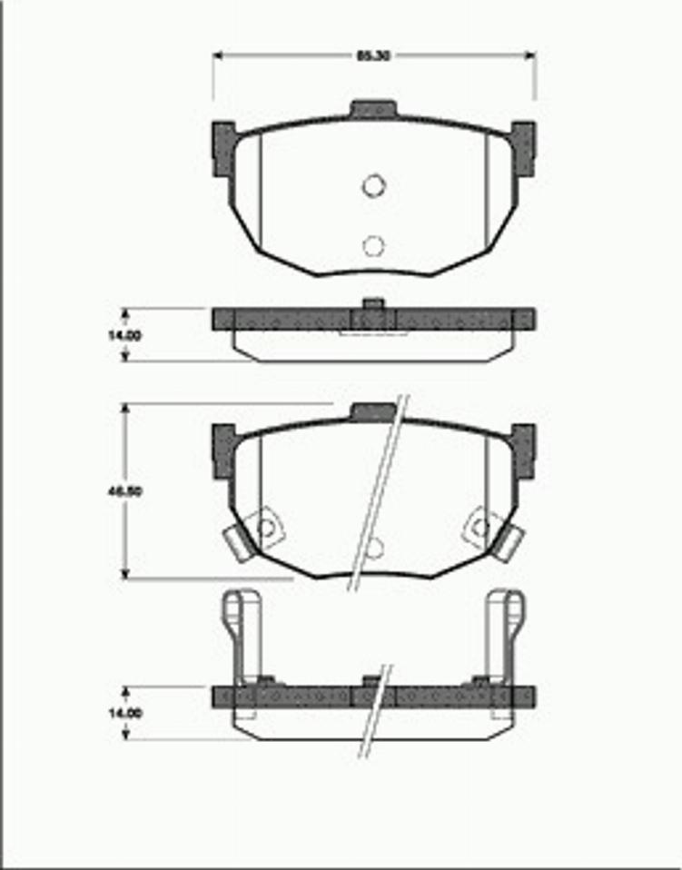 SBS 1501222222 - Гальмівні колодки, дискові гальма autocars.com.ua