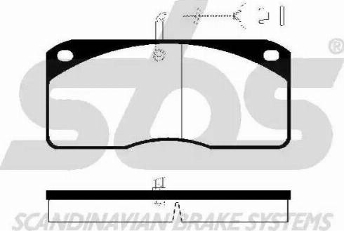 SBS 1501222344 - Гальмівні колодки, дискові гальма autocars.com.ua