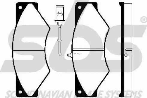 SBS 1501222347 - Тормозные колодки, дисковые, комплект avtokuzovplus.com.ua