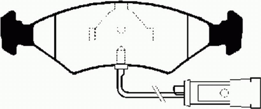 SBS 1501222503 - Тормозные колодки, дисковые, комплект autodnr.net