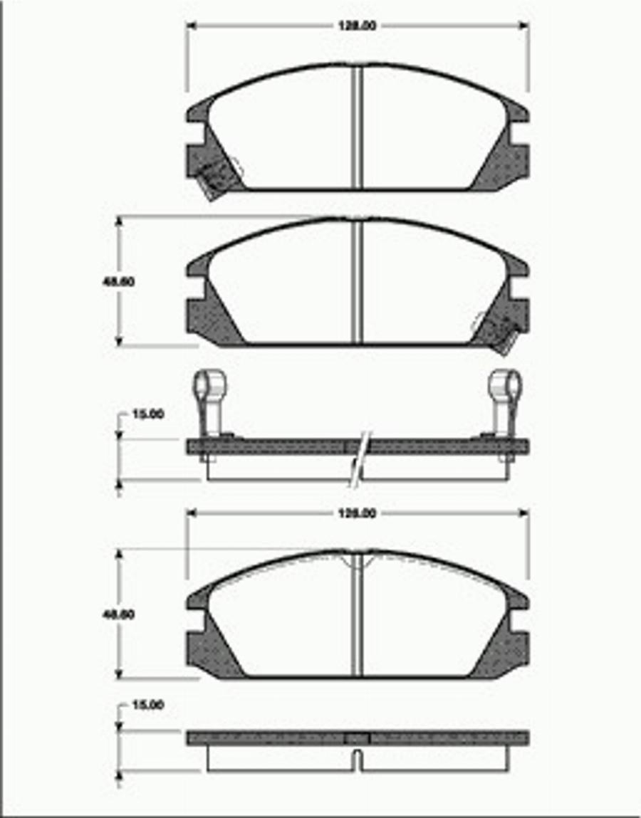 SBS 1501222607 - Гальмівні колодки, дискові гальма autocars.com.ua