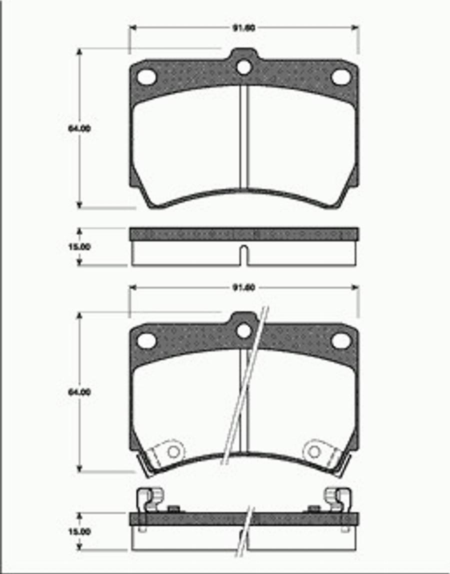 SBS 1501223220 - Гальмівні колодки, дискові гальма autocars.com.ua