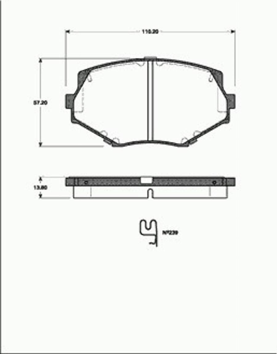 SBS 1501223234 - Тормозные колодки, дисковые, комплект autodnr.net