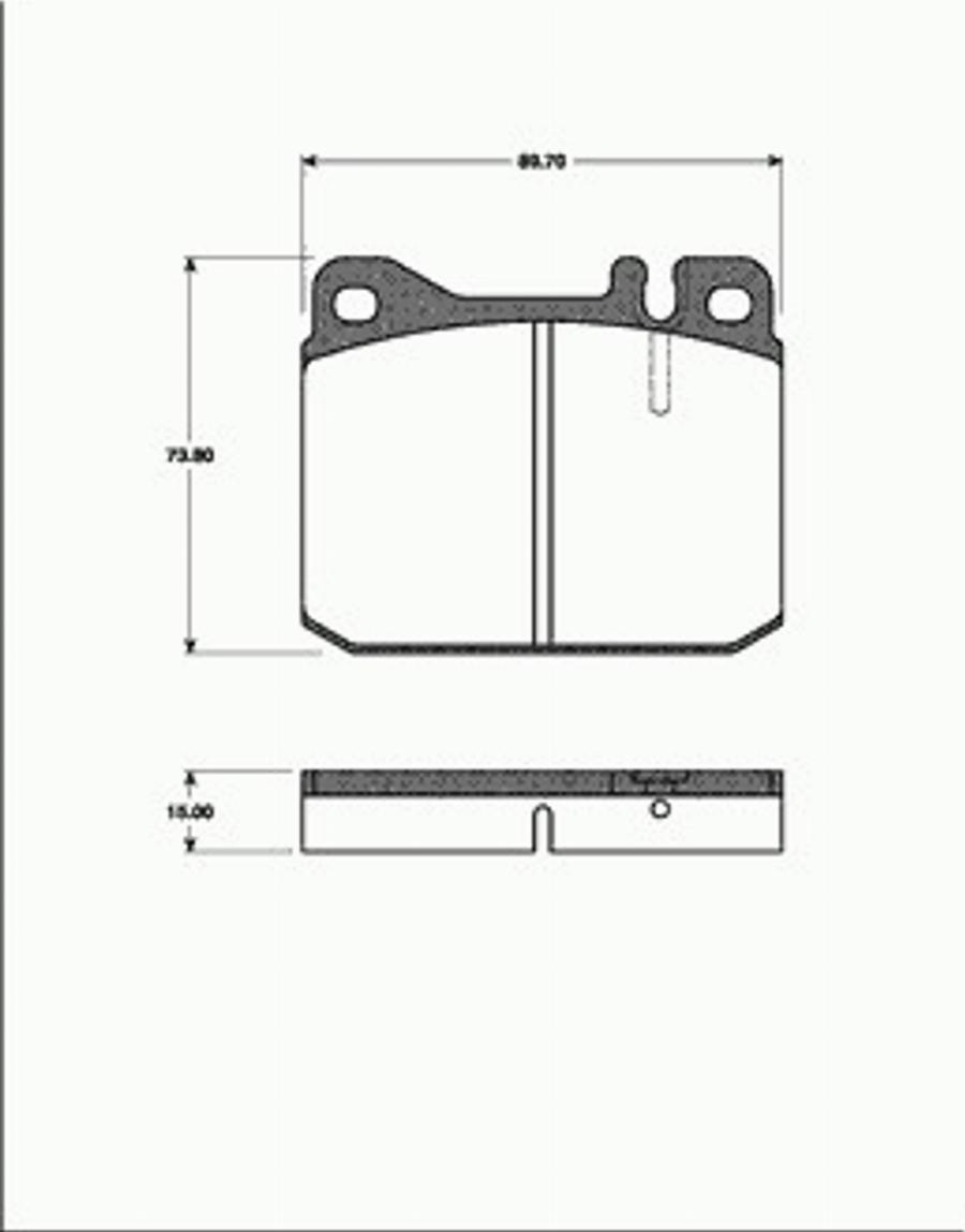 SBS 1501223303 - Тормозные колодки, дисковые, комплект autodnr.net