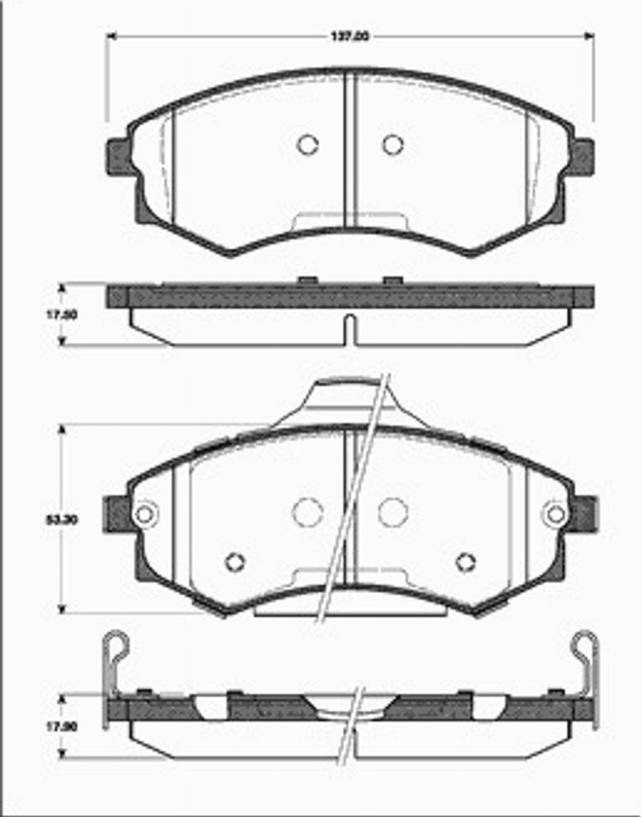 SBS 1501223412 - Гальмівні колодки, дискові гальма autocars.com.ua