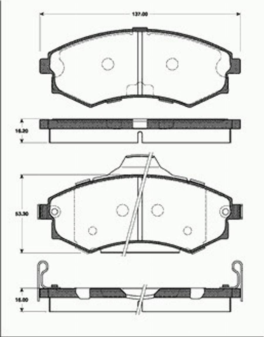 SBS 1501223418 - Гальмівні колодки, дискові гальма autocars.com.ua