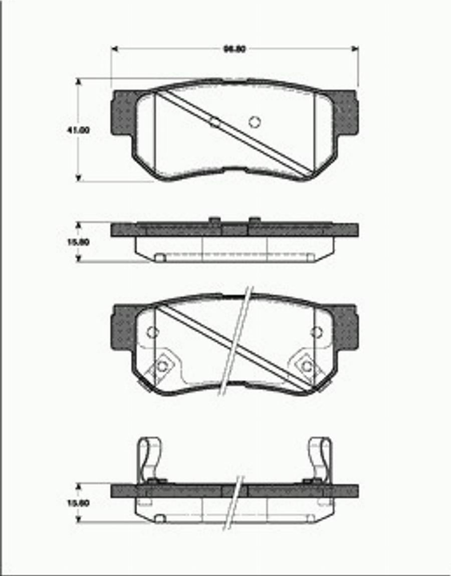 SBS 1501223421 - Гальмівні колодки, дискові гальма autocars.com.ua