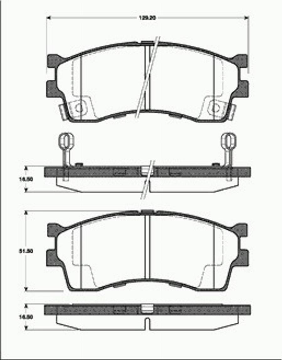 SBS 1501223507 - Гальмівні колодки, дискові гальма autocars.com.ua