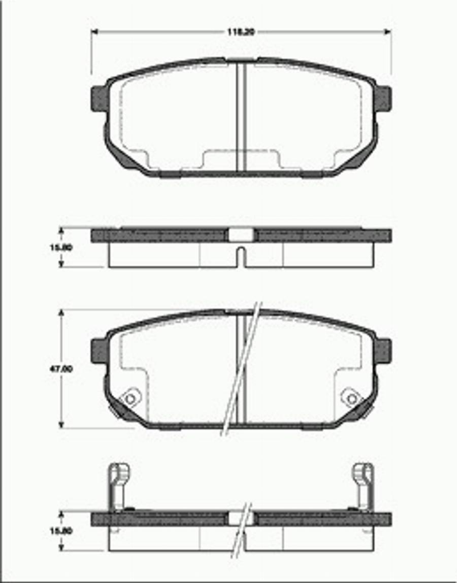 SBS 1501223509 - Гальмівні колодки, дискові гальма autocars.com.ua