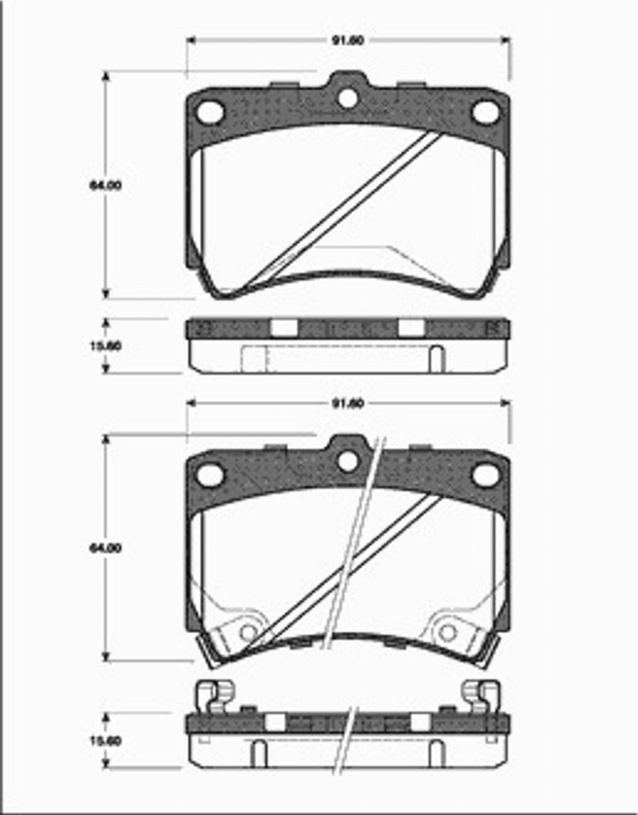 SBS 1501223515 - Гальмівні колодки, дискові гальма autocars.com.ua