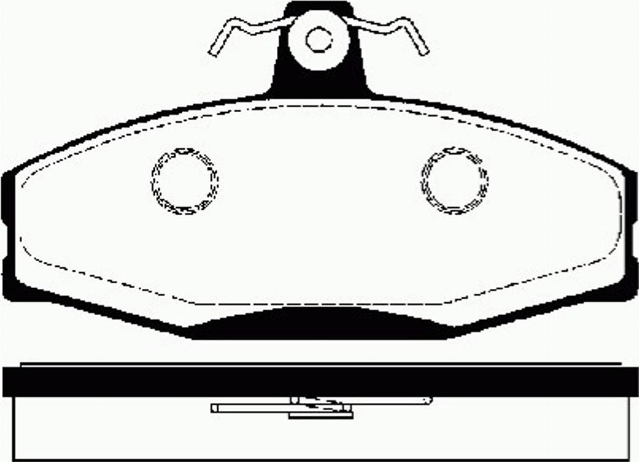 SBS 1501224303 - Тормозные колодки, дисковые, комплект autodnr.net