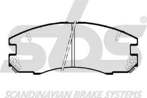 SBS 1501224527 - Гальмівні колодки, дискові гальма autocars.com.ua