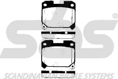 SBS 1501224541 - Гальмівні колодки, дискові гальма autocars.com.ua