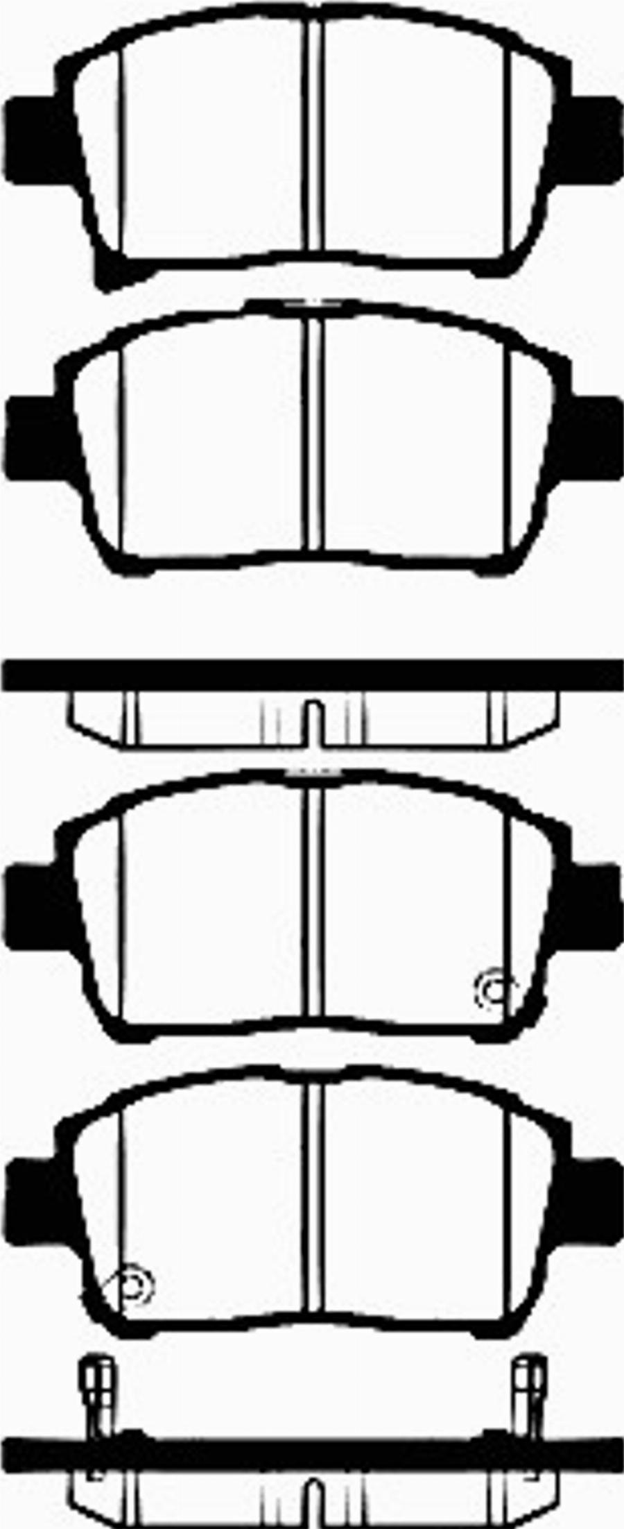 SBS 1501224558 - Тормозные колодки, дисковые, комплект autodnr.net