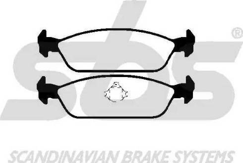 SBS 1501225108 - Тормозные колодки, дисковые, комплект autodnr.net