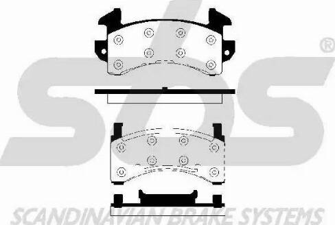 SBS 1501229201 - Гальмівні колодки, дискові гальма autocars.com.ua