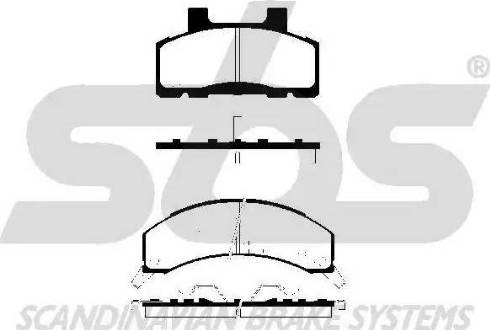 SBS 1501229205 - Гальмівні колодки, дискові гальма autocars.com.ua