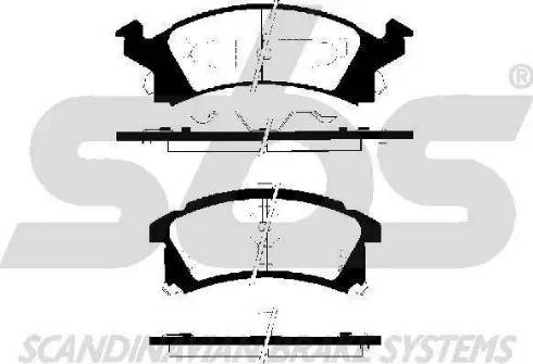 SBS 1501229215 - Гальмівні колодки, дискові гальма autocars.com.ua