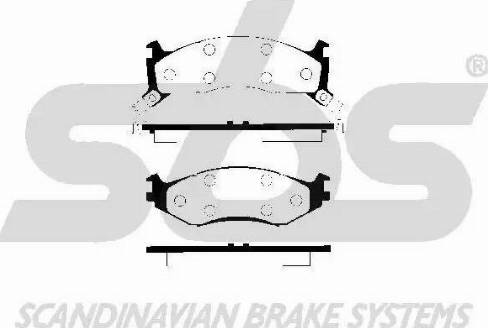 SBS 1501229306 - Гальмівні колодки, дискові гальма autocars.com.ua