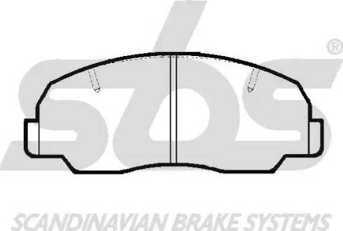 SBS 1501229948 - Тормозные колодки, дисковые, комплект autodnr.net