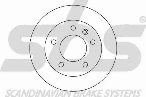 SBS 1815203334 - Гальмівний диск autocars.com.ua