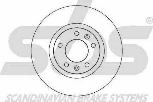 SBS 1815203723 - Гальмівний диск autocars.com.ua