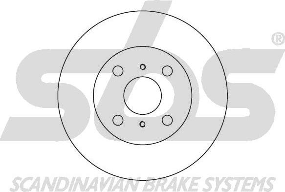 SBS 1815204514 - Гальмівний диск autocars.com.ua