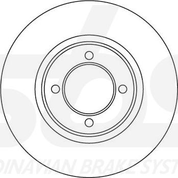 SBS 1815204518 - Гальмівний диск autocars.com.ua