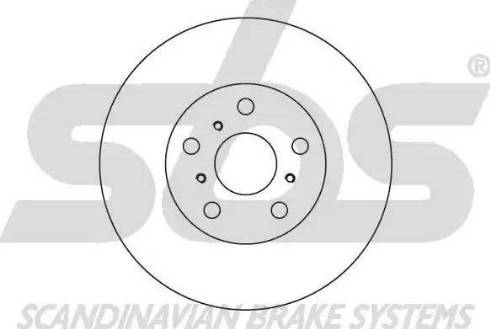 SBS 1815204531 - Гальмівний диск autocars.com.ua