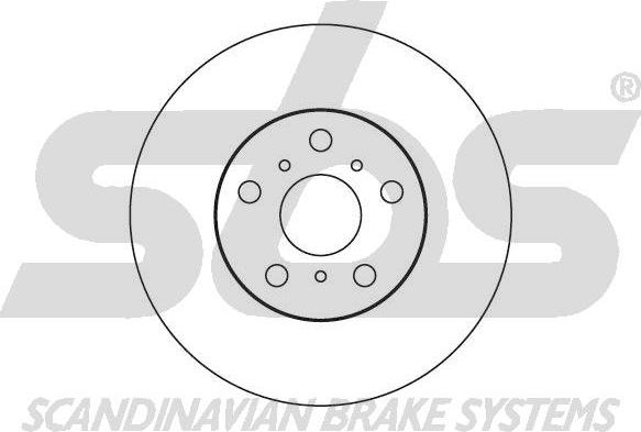 SBS 1815204534 - Гальмівний диск autocars.com.ua