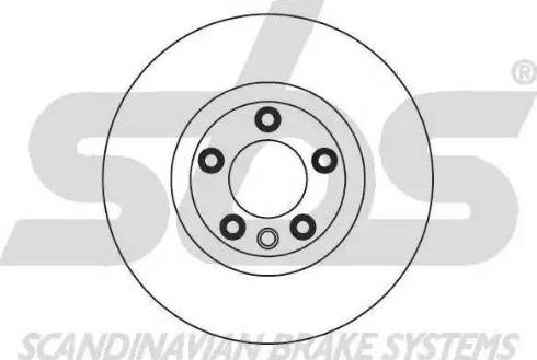 SBS 18152047149 - Гальмівний диск autocars.com.ua