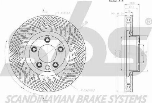 SBS 18152047150 - Гальмівний диск autocars.com.ua