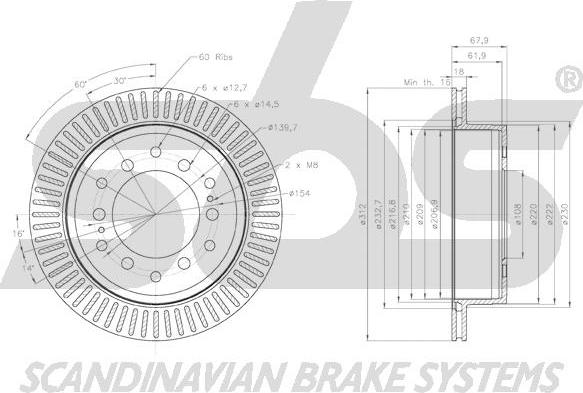 SBS 18153145177 - Тормозной диск autodnr.net