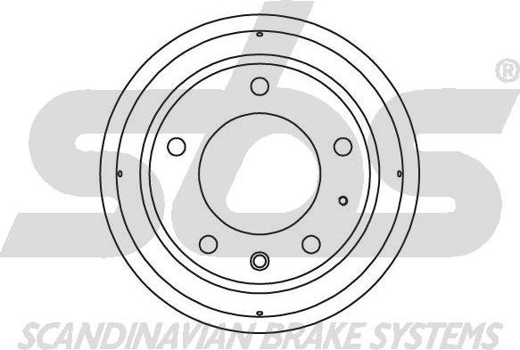 SBS 1825251212 - Гальмівний барабан autocars.com.ua