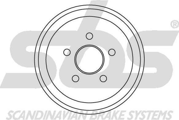 SBS 1825.259303 - Гальмівний барабан autocars.com.ua