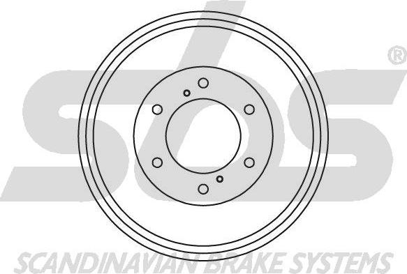 SBS 1825.262204 - Гальмівний барабан autocars.com.ua