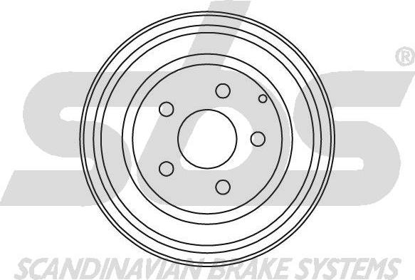 SBS 1825.264704 - Гальмівний барабан autocars.com.ua