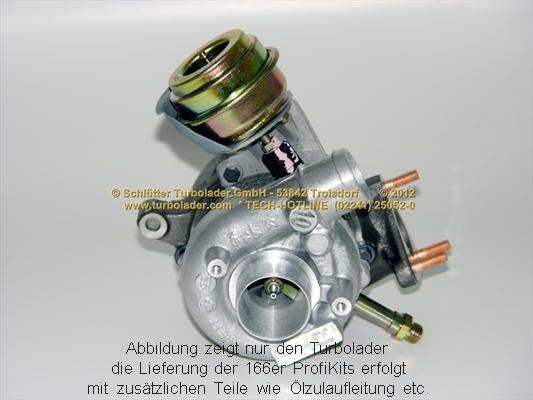 Schlütter Turbolader 166-00050 - Компресор, наддув autocars.com.ua