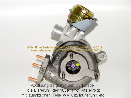 Schlütter Turbolader 166-00050 - Компресор, наддув autocars.com.ua