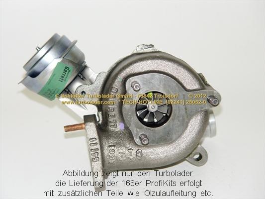 Schlütter Turbolader 166-00100EOL - Турбина, компрессор autodnr.net